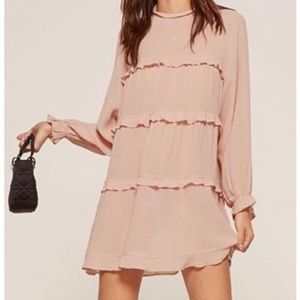 REFORMATION Victoria Ruffle Mini Dress NWT